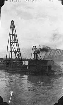 Westham Island Bridge Under Contruction  - 1909